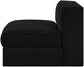 Rummi - Velvet Performance Fabric Upholstered Modular Armless Chair