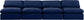Indulge - Velvet 4 Seat Modular Armless Sofa