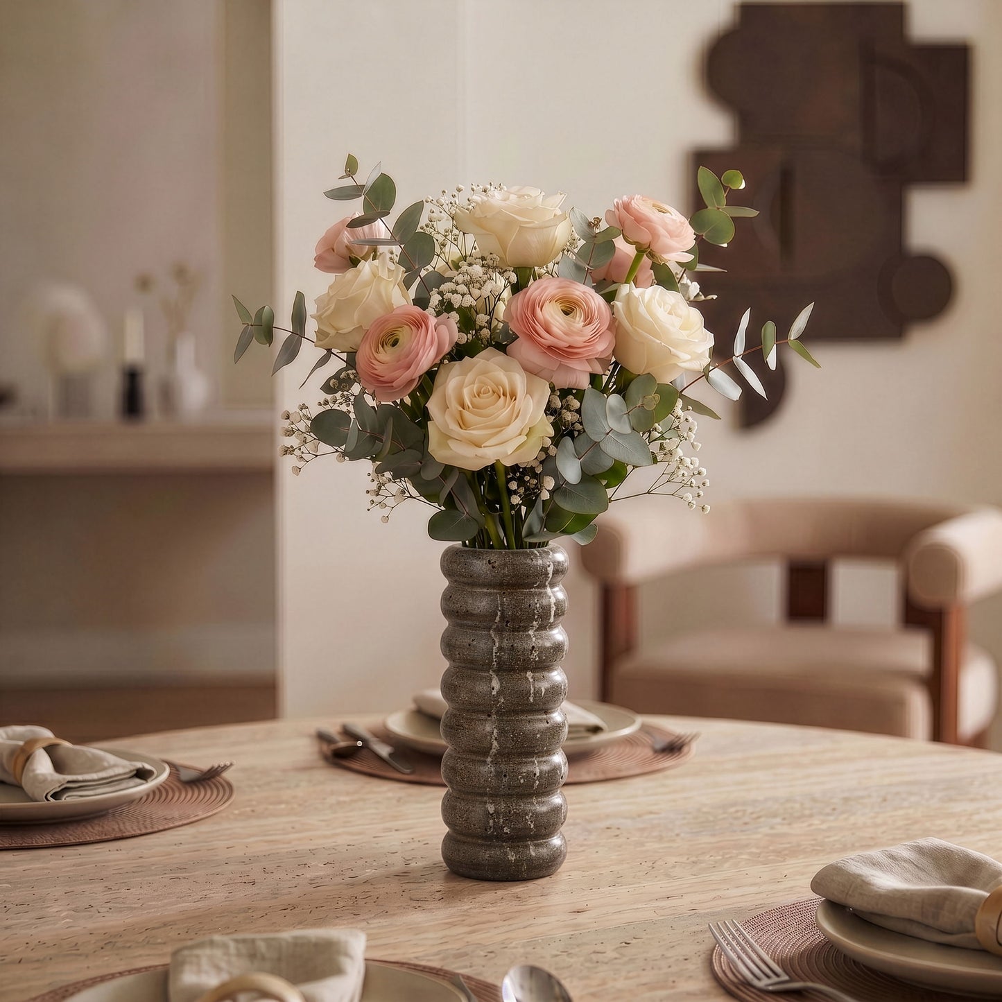 Rousse - Travertine Vase