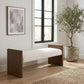 Hickory - Fabric Upholstered Bench - Brown Frame