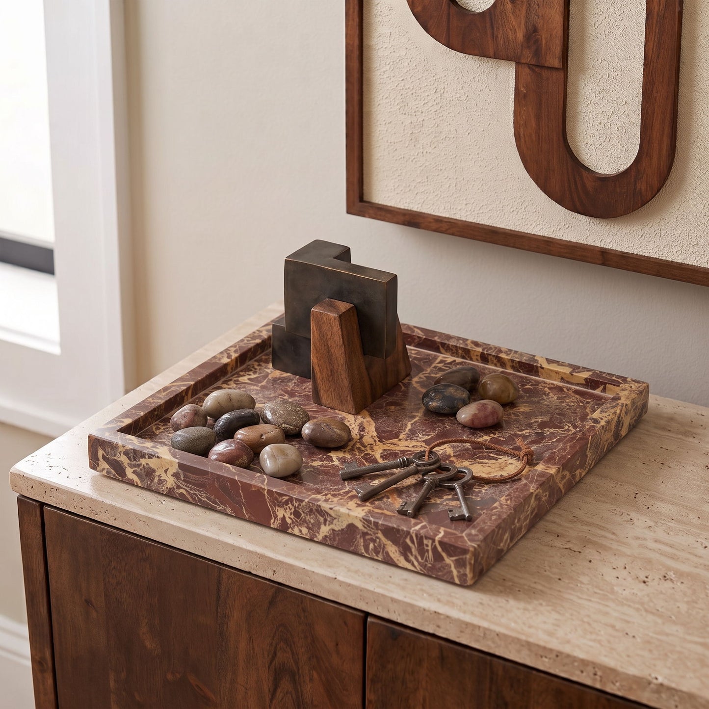 Michael - Genuine Marble Tray