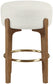 Torino - Backless Counter Stool With Brushed Brown Base (Set of 2)