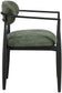 Riccio - Fabric Dining Arm Chair (Set of 2) - Black Frame
