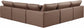 Comfy - 5 Piece Faux Leather Modular Corner Armless Sectional