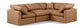 Indulge - Faux Leather 4 Piece Modular Corner Sectional
