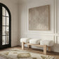 Woodcrest - Vegan Leather Upholstered Bench - Painted Natural Base