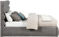 Adam - Chenille Fabric Bed With 52" Headboard