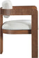 Sacha - Linen Dining Chair With Brown Base (Set of 2)
