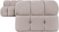 Orin - Velvet 5 Piece Modular Sectional