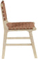 Entwine - Vegan Leather Upholstered Dining Chair - Painted Natural