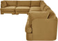 Hammond - Velvet Performance Fabric Upholstered 7 Piece Sectional