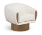 Avella - Interwoven Fabric Swivel Accent Chair