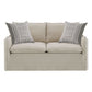 Upendo - Loveseat With 2 Pillows - Beige Linen