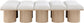 Pavilion - 10 Piece Modular Bench With Natural Base