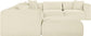 Shaggy - 7 Piece Modular U-Shaped Sectional With Ottoman