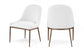 Ferro - Upholstered Dining Side Chair With Brushed Bronze Legs