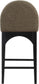 Waldorf - Boucle Stool With Black Legs
