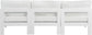 Nizuc - Outdoor Patio 3 Seat Armless Modular Sofa With White Frame