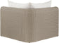 Seacrest - Olefin Water Resistant Fabric And Wicker Outdoor Patio Corner Chair