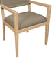 Avon - Linen Textured Performance Fabric Upholstered Dining Arm Chair