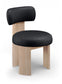 Atelier - Vegan Leather Upholstered Dining Chair (Set of 2) - Painted Natural Frame