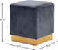 Jax - Stool Ottoman with Gold Base