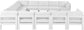 Nizuc - Outdoor Patio 13 Piece Modular Sectional With White Frame