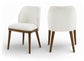 Valeo - Linen Textured Fabric Upholstered Dining Chair (Set of 2) - Painted Brown Base