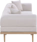 Laguna - 3 Piece Resilient Water Resistant Fabric 106.5" Upholstered Outdoor Patio Modular Sofa