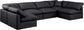 Indulge - Faux Leather 6 Piece Modular U-Shaped Sectional