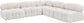 Ames - 5 Piece Fabric Modular Corner Sectional