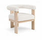 Arienzo - Performance Fabric Upholstered Accent Chair - Natural Base