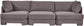 Hammond - Velvet Performance Fabric Upholstered 3 Piece Sofa