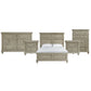 Whit-Ash - Panel Bedroom Set With Door Chest