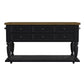 Heritage & Home - Kitchen Island With Casters - Oak Brown And Black