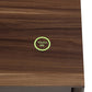 Raceloma - TV Stand - Walnut & Chrome