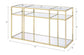 Uchenna - Sofa Table - Clear Glass & Gold