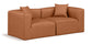 Cube - Modular 2 Piece Sofa - Cognac