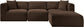 Shaggy - 4 Piece Modular Sectional