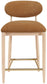 Riccio - Fabric Stool - Natural Frame