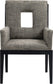 Gwendolyn - Dining Arm Chair With Black Frame