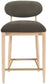 Riccio - Fabric Stool - Natural Frame
