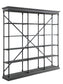 Rukia - 84" Bookshelf - Gray & Black