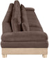 Turin - Chenille Fabric Upholstered Modular Sectional - Brown