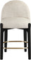 Torino - Counter Stool With Brushed Black Base