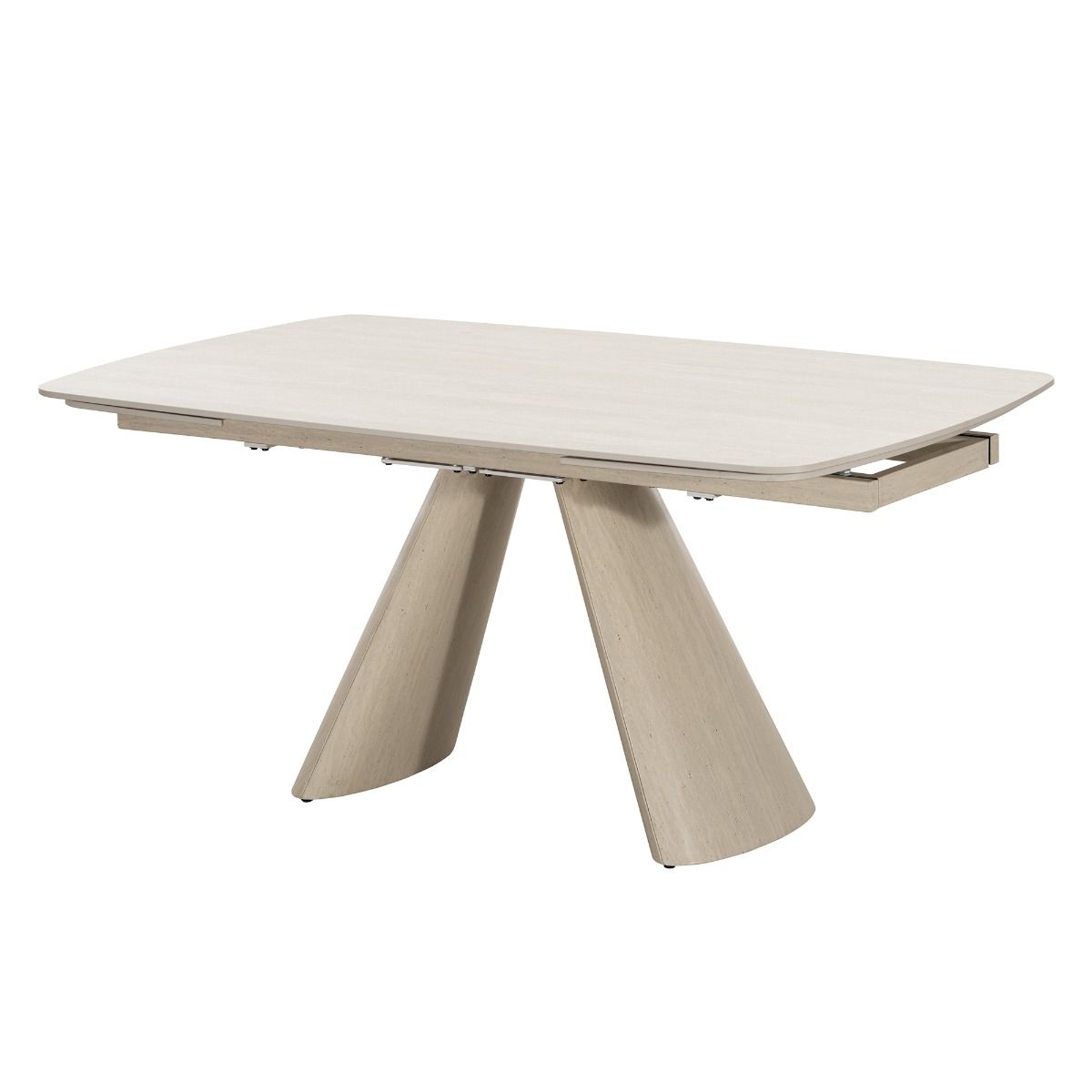 Cassian - Dining Table With Ceramic Top - Cream