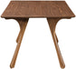 Glenwood - 71" Solid Wood And Walnut Veneer Dining Table - Brown