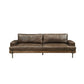 Silchester - Sofa - Distress Chocolate Top Grain Leather & Oak