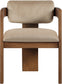Sacha - Velvet Dining Chair With Brown Base (Set of 2)