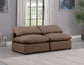 Indulge - Faux Leather 2 Seat Modular Armless Sofa